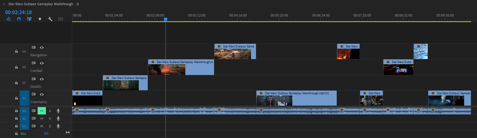Premiere Pro timeline